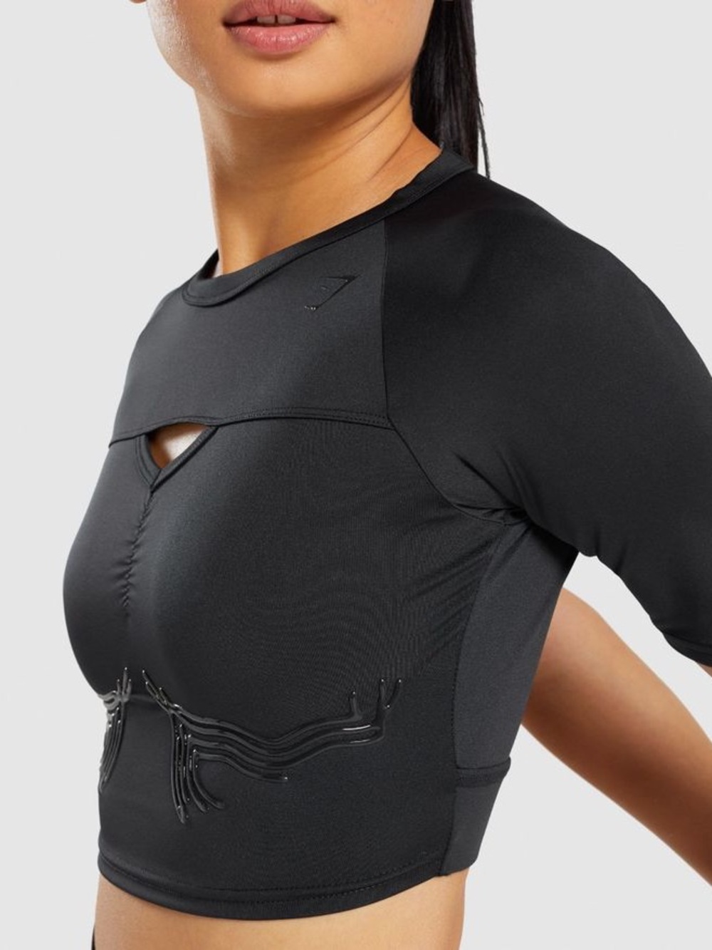 Gymshark Exo Crop Top | Black